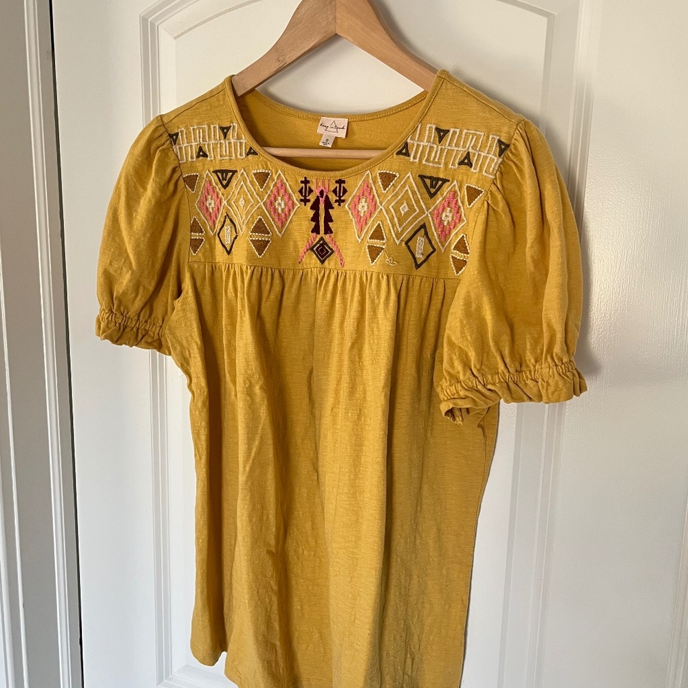 Embroidered Aztec Shirt